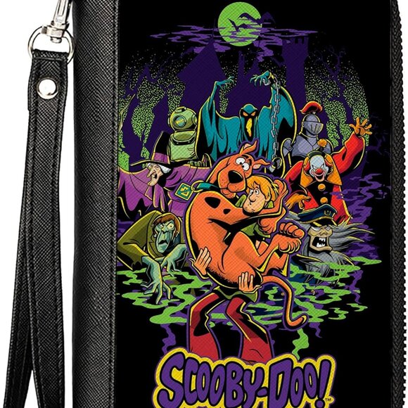 Accessories - Women's Vegan Leather Wallet Scooby Doo Zip Around Card Phone Holder